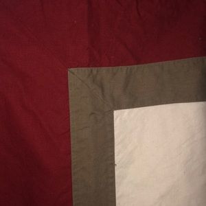 Fabric shower curtain